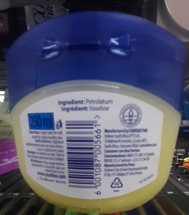 Vaseline Blue Seal Pure petroleum jelly Original