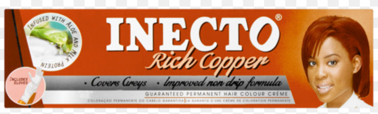 Inecto Permanent Hair Colour Rich Copper, 50ml freeshipping - Rowmam Grocery