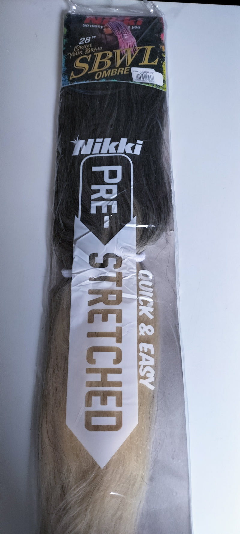 NIKKI SBWL OMBRE 28" HAIR BRAID